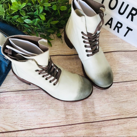 Anthropolgie GeeWawa Lace up Ankle Boots - Picture 8 of 8